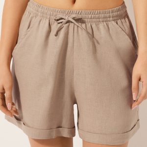 Linen and Viscose Shorts