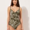 Tropical Animalier Slimming One Piece Swimsuit
