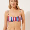 Tank Style Swimsuit Top Nautical Stripes