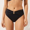 High-Waisted Draped Swimsuit Bottoms Scultura