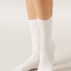 Ribbed Mid-Calf Socks