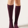 Tall Satin Cotton Socks