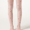 Girls Opaque Tights with Glitter