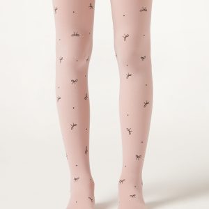 Girls Opaque Tights with Glitter